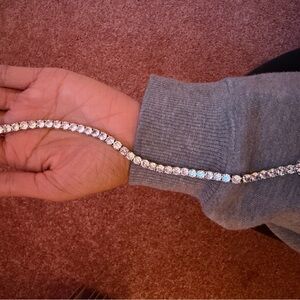 Zales Silver Tennis Bracelet